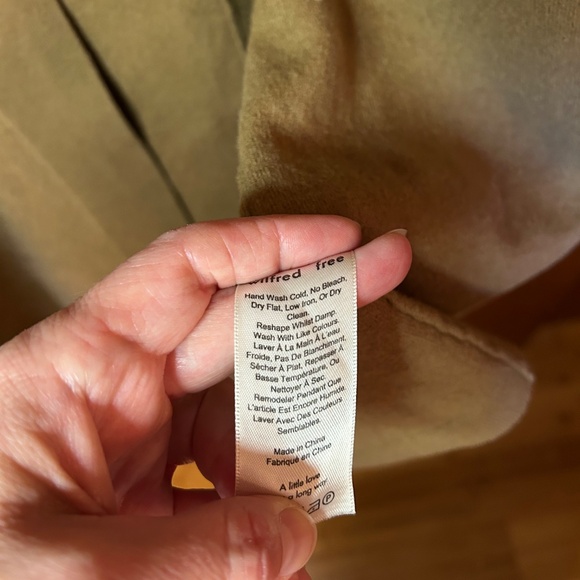 Wilfred Long Brown Cardigan, Merino Wool - Picture 3 of 4